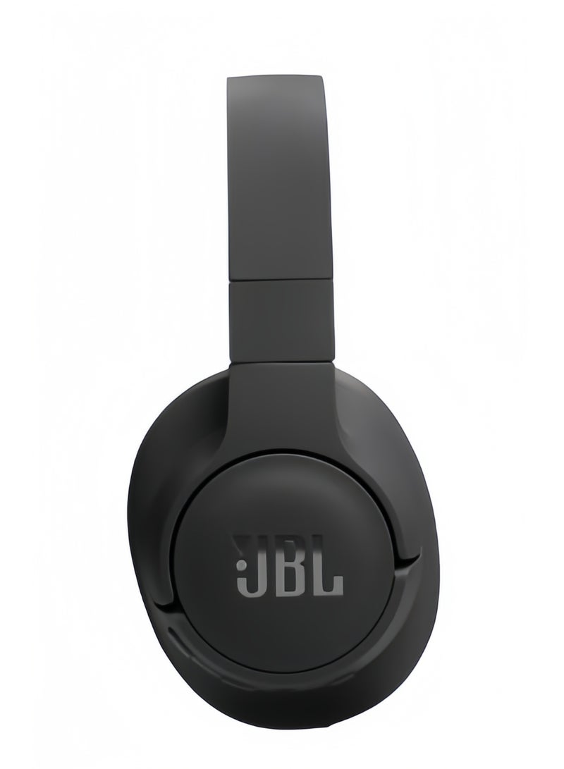 JBL Tune 720Bt Wireless Over Ear Headphones Pure Bass Sound 76H Battery Hands-Free Call Plus Voice Aware Multi Point Connection Lightweight And Foldable Detachable Audio Cable Black - Image 5