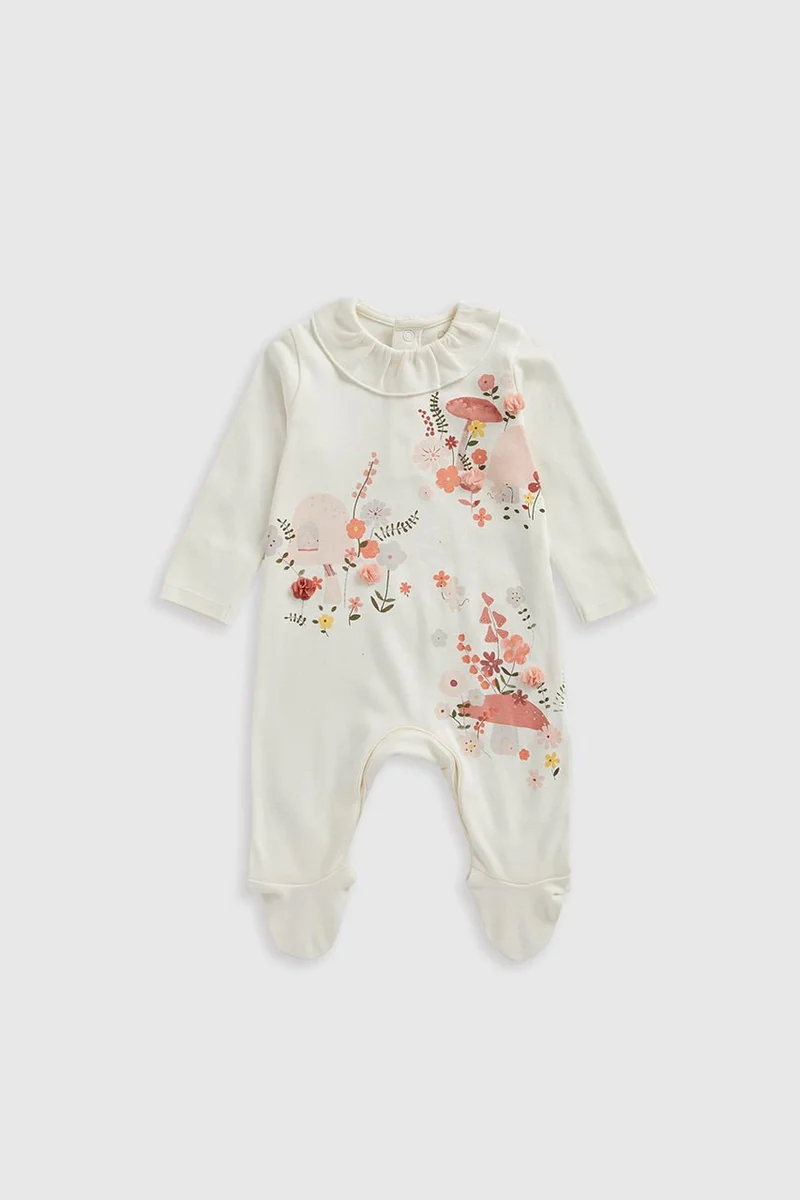 mothercare Autumn Mouse All-in-Ones - 3 Pack