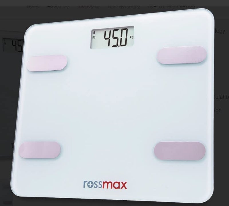 Rossmax WF262BT Swiss Design Smart Body Fat Monitor Scale - Bluetooth Digital BMI Weight Scale with Body Fat Analyzer & Composition Monitor - App-Enabled Body Weight Scale - Image 5