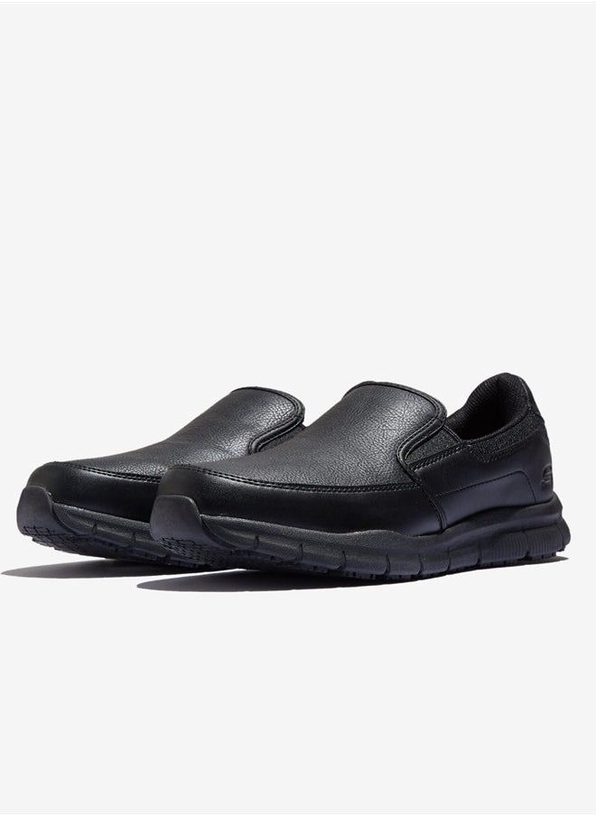 SKECHERS Men's Nampa-Groton Food Service Shoe, Black, 7.5  - Image 3