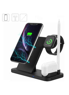 Wireless Charger 4-in-1 Wireless Charging Dock Station Fast Wireless Charger Stand