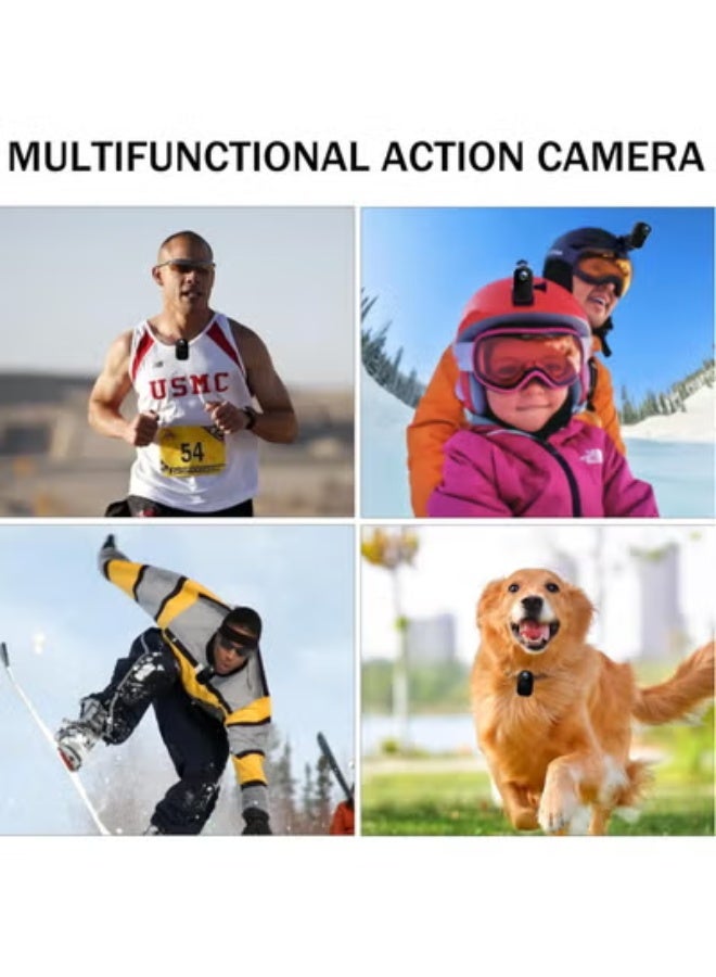 AROAQ Action Camera with 4K 30FPS Video & 20MP Photo WiFi Touchscreen Black - Image 2