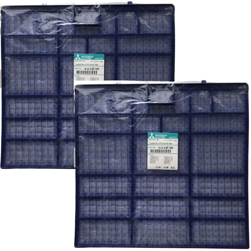 Mitsubishi Electric E12 L85 100 Nano Platinum Mini Split Filter 2-Pack *VERIFY UNIT COMPATIBILITY BEFORE ORDERING* - Image 2