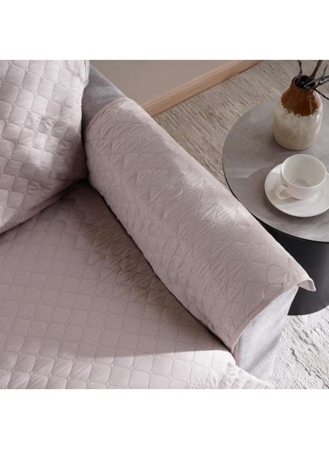Pan Home حامي أريكة 3 مقاعد بيج للمنزل - Image 2