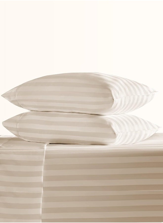 Eworld 3-piece Bedding Set Includes 2 Premium Bed Pillows & 1 Full-Body Pillow for Adults, Breathable & Ideal for Side Sleepers with Polyester Filling & Soft Cotton Cover, Available in Multiple Colors  - Image 4