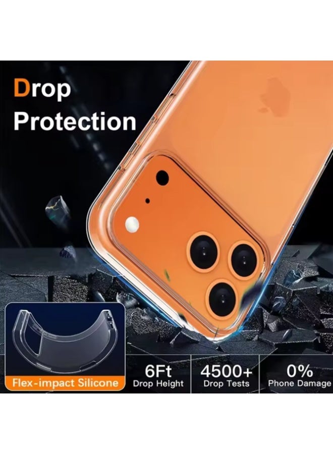 جراب ايفون 17 بروماكس رفيع للغاية، مضاد للخدش، جراب شفاف متين - Image 3