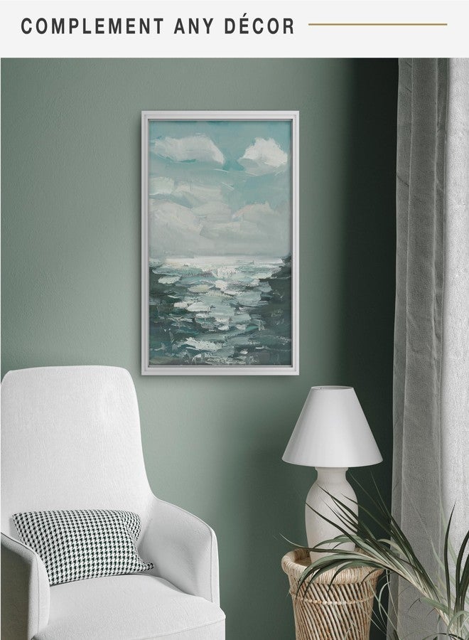 أم سي أس إطار MCS Canvas Float Frames مقاس 16x20، إطار أبيض للوحات القماشية الجاهزة، تعليق جداري رأسي وأفقي كبير مع لاصق للوحات القماشية (عبوة واحدة) - Image 2