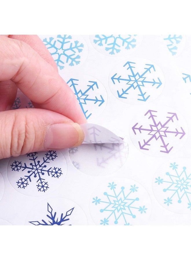 Tuparka 960 Pcs Snowflake Stickers For Frozen Birthday Party Supplies, Christmas Winter Birthday Party Decor Craft Supplies,12 Different Designs - Image 3