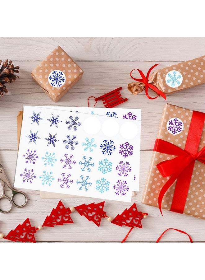 Tuparka 960 Pcs Snowflake Stickers For Frozen Birthday Party Supplies, Christmas Winter Birthday Party Decor Craft Supplies,12 Different Designs - Image 5
