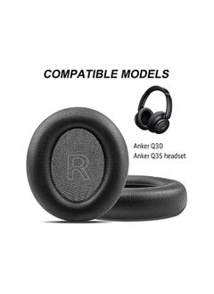 XICEN Replacement Earpads Cushions For Headphones Q30 And Q35 Life Q30 Earpads Ear Cushions With Protein Leather Skin And Memory Foam Black  - Image 2