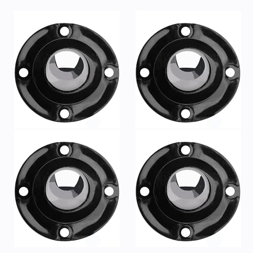 PlusRoc 4 Pack AntiRust Wheels Stainless Steel Self Adhesive Caster Wheels for Kitchen Appliance Rollers Sliders Mop Bucket Load Capacity 28LBS Per Wheel for Furniture - Image 1