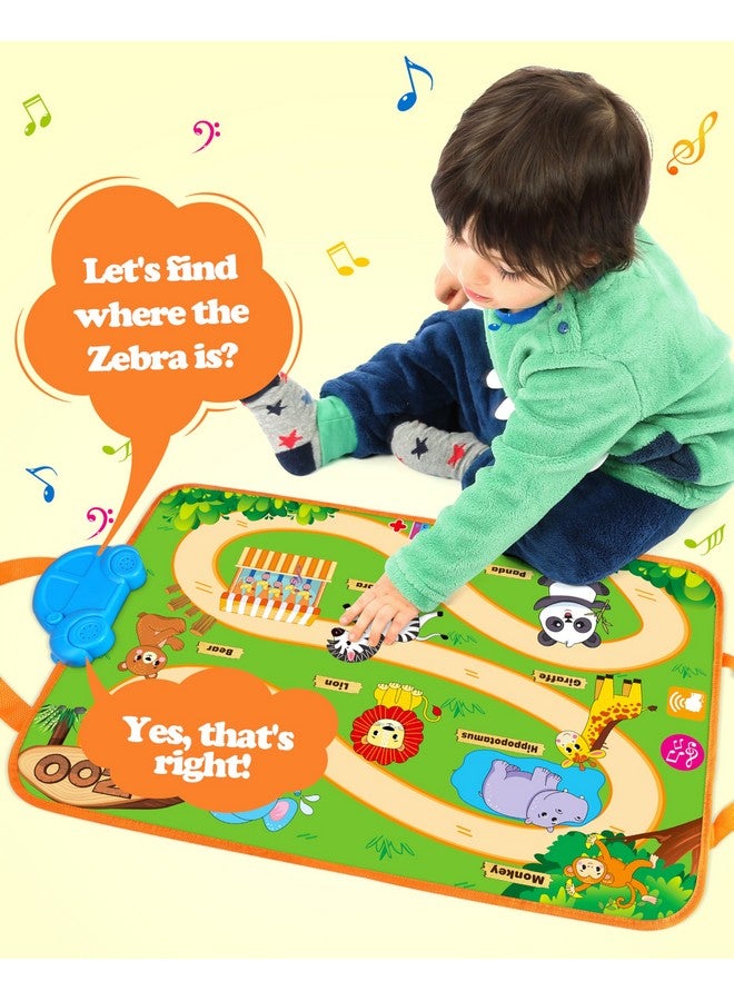 Vanmor Soft Push Cars For Toddlers 1-3 - Pull-Back Vehicles With Animal Playmat, Musical Learning Cars For 1 Year Old, Fine Motor Skills Toys, Birthday Gift For Boys And Girls 1-3 Years - Image 2