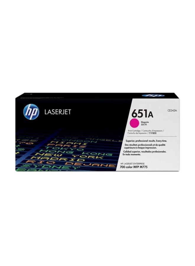 HP خرطوشة مسحوق حبر 651A أصلية للطابعة ليزر جيت أرجواني - Image 2