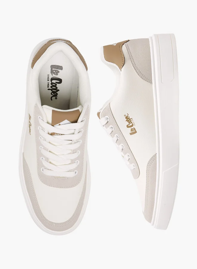 Lee Cooper Men's Solid Lace-Up Sneakers