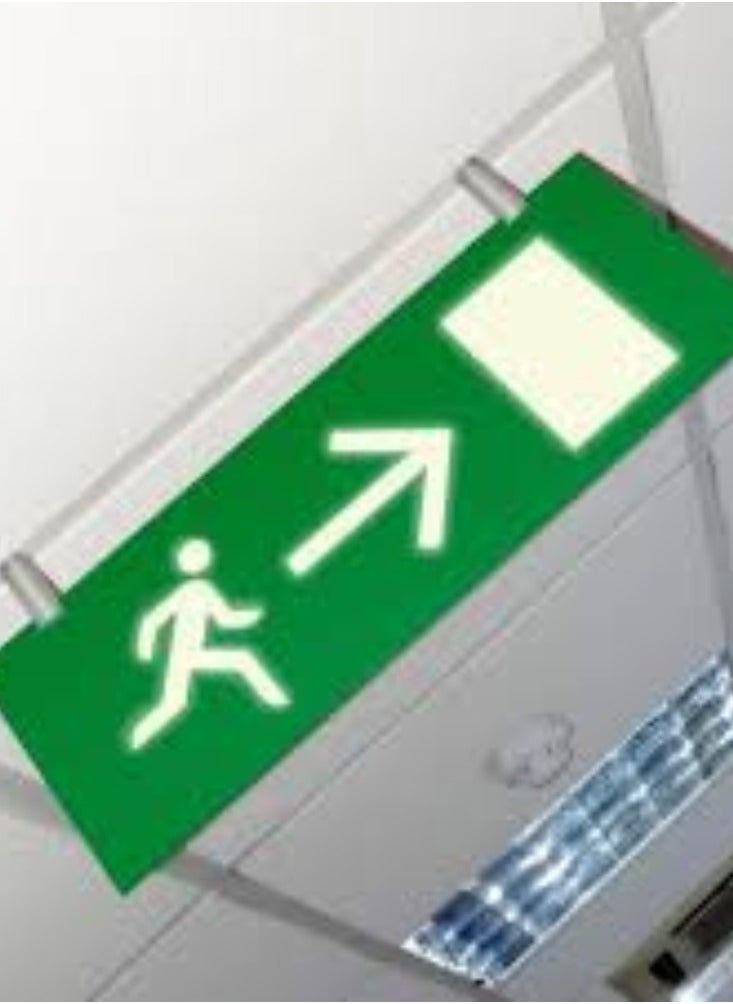 KNP KNP Emergency Exit LED Sign (Right to Door) is an essential safety fixture designed to provide clear directional guidance during emergencies.  - Image 2