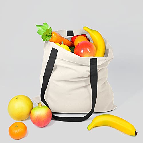 NPBAG 15 Pack 15'' X 16'' Natural Cotton Tote Bags, Lightweight Blank Bulk Cloth bags with 1pc of PTFE Teflon Sheet - Image 3