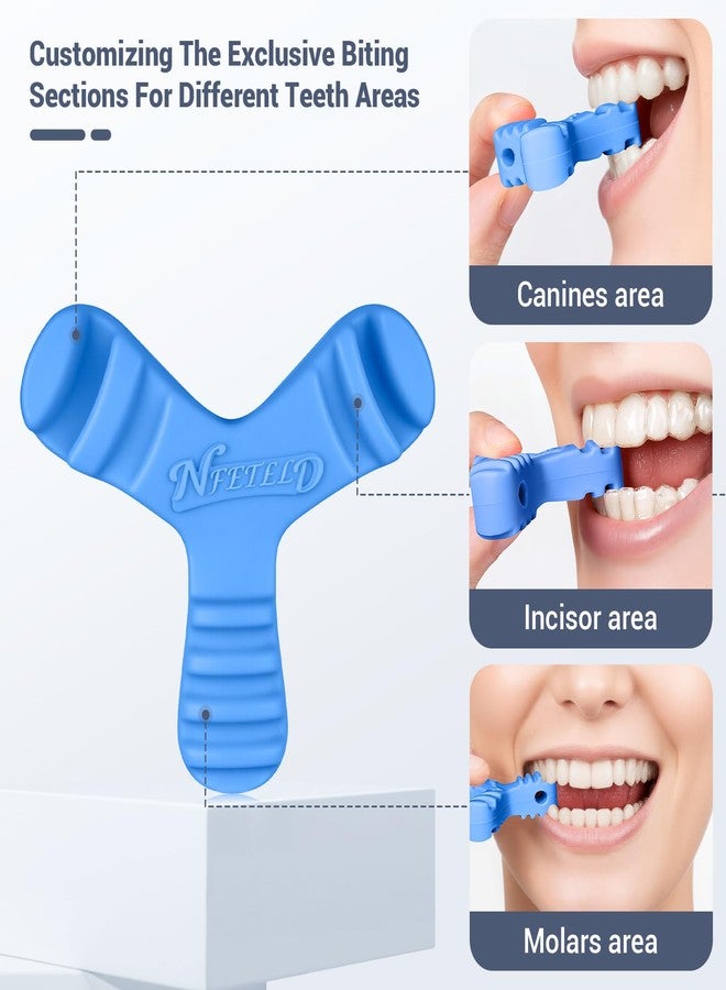 NFETLLD Chewies for Invisalign Aligners, Orthodontic Aligner Chewies Durable Aligner and Retainer Tray Seaters Medical Grade Silicone (Pack of 2) (Blue) - Image 2