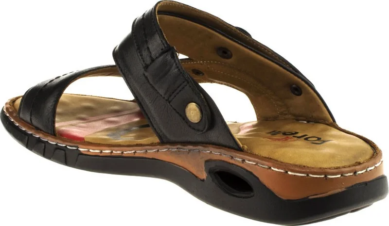 فوريلي 40507 Men's Black Leather Slippers