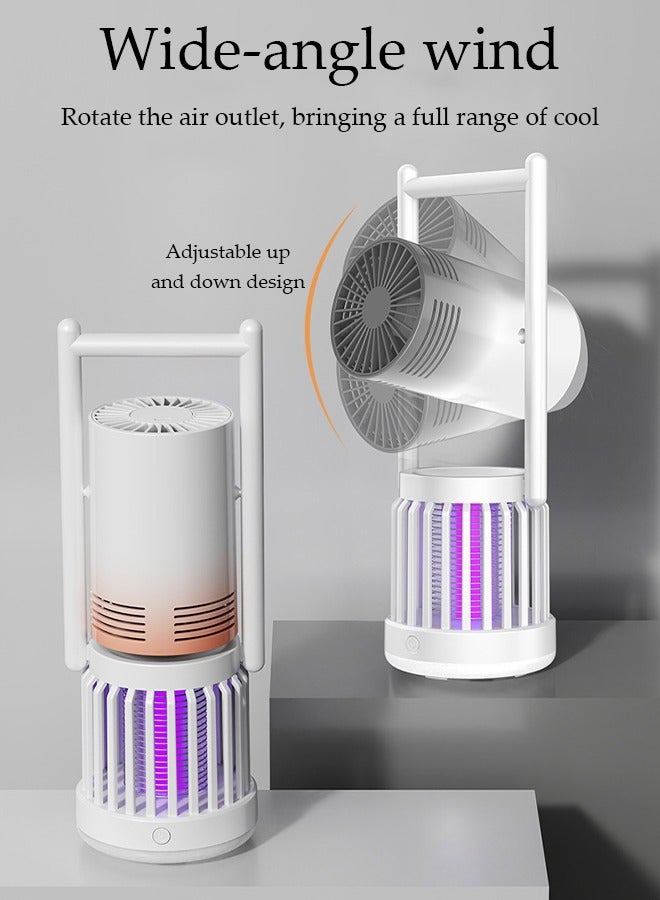 DUNISO Electric Mosquito Killer Lamp with Fan and Light,High Powerful UV Light Mosquito Zapper Killer Pest Control with USB Cable Electric Bug Zapper for Indoor Outdoor Bedroom Gardens Camping - Image 2