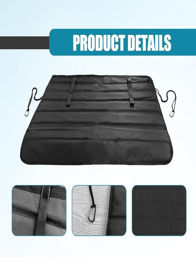 Vrasly Universal Foldable Car Trunk Bumper Guard Mat Rear Bumper Protector, SUV Cargo Liner Floor Mat Liner Floor Mat Prevent Scratches, 31.4 x 25.2 Inch - Image 3