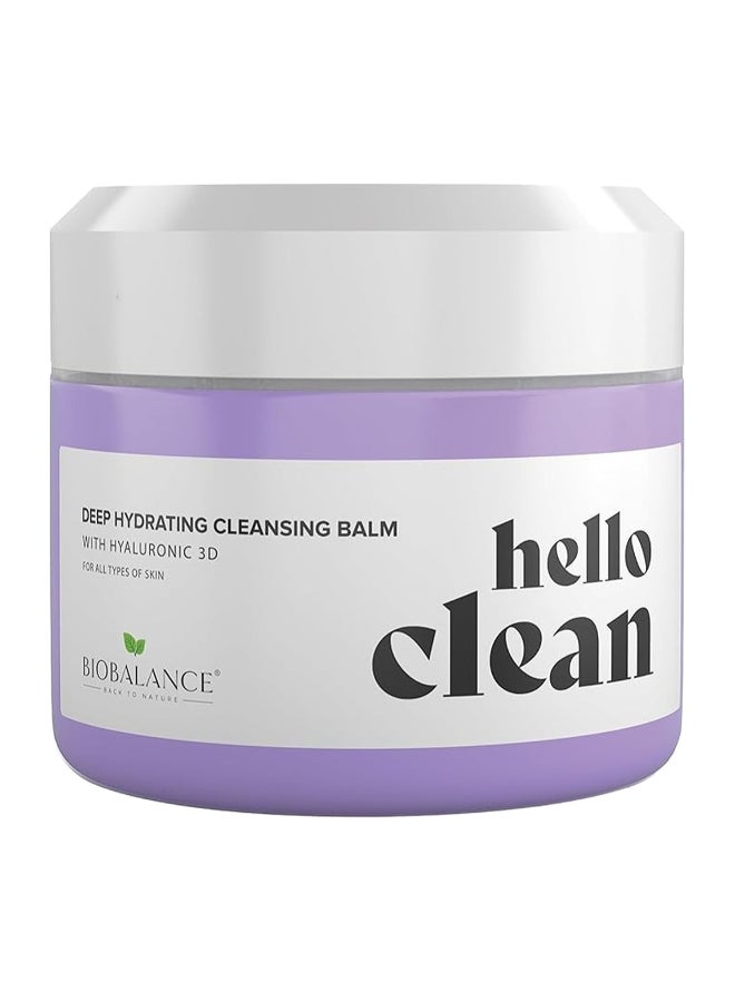 Bio Balance Biobalance Hello Clean Deep Hydrating Cleansing Balm With Hyaluronic 3D, Removes Waterproof Makeup And Sunscreen, 100G - Image 1