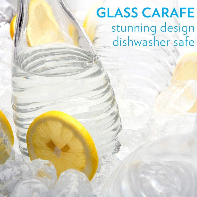 sodastream - Carbonating Carafe for Aqua Fizz machines | Eco-Friendly Reusable Glass Bottle | Keeps Sparkling Water Fresh | Dishwasher Safe | 24 Fl Oz | NOT compatible with other machines - Image 1