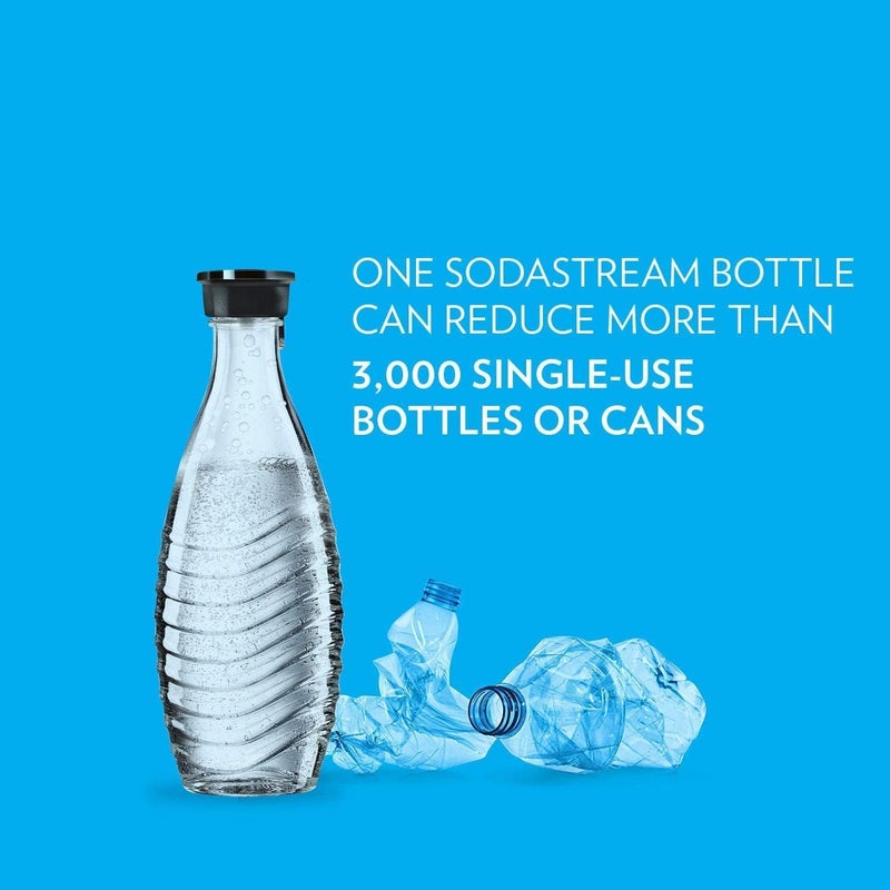 sodastream - Carbonating Carafe for Aqua Fizz machines | Eco-Friendly Reusable Glass Bottle | Keeps Sparkling Water Fresh | Dishwasher Safe | 24 Fl Oz | NOT compatible with other machines - Image 2