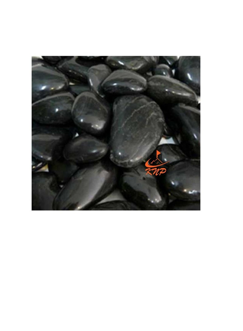 KNP High Polished Black Pebbles 3-5cm - Image 1