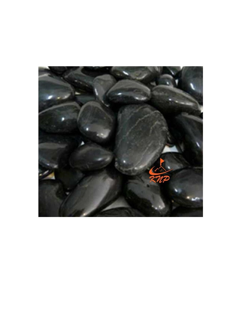 KNP High Polished Black Pebbles 3-5cm - Image 2