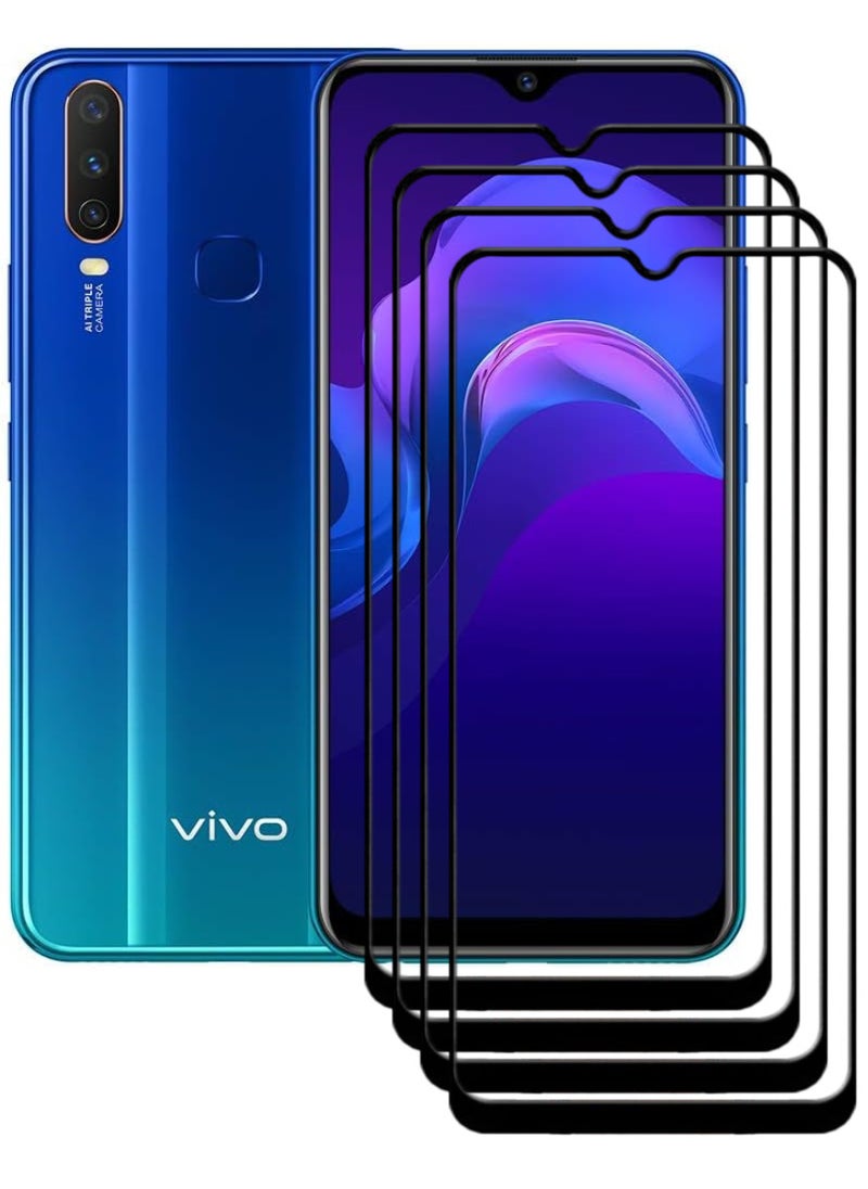 ACLIX 4 Pieces Antistatic ESD Dustproof Premium Quality High Definition Tempered Glass Screen Protector Designed For vivo Y12 - Image 1