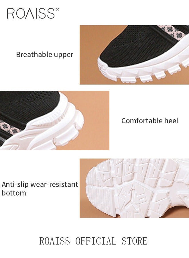 Women's Thick Sole Sneakers Women's Mesh Dad Shoes Women's Athlesiure Shoes Hollow Casual Shoes