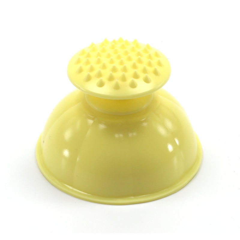 LENITH Silicone Mom Palm Cup for Burping Helper Phlegm Sputum Spiky Massage Yellow - Image 1