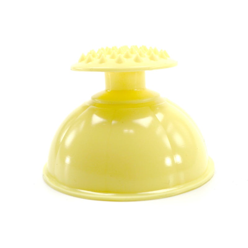 LENITH Silicone Mom Palm Cup for Burping Helper Phlegm Sputum Spiky Massage Yellow - Image 5