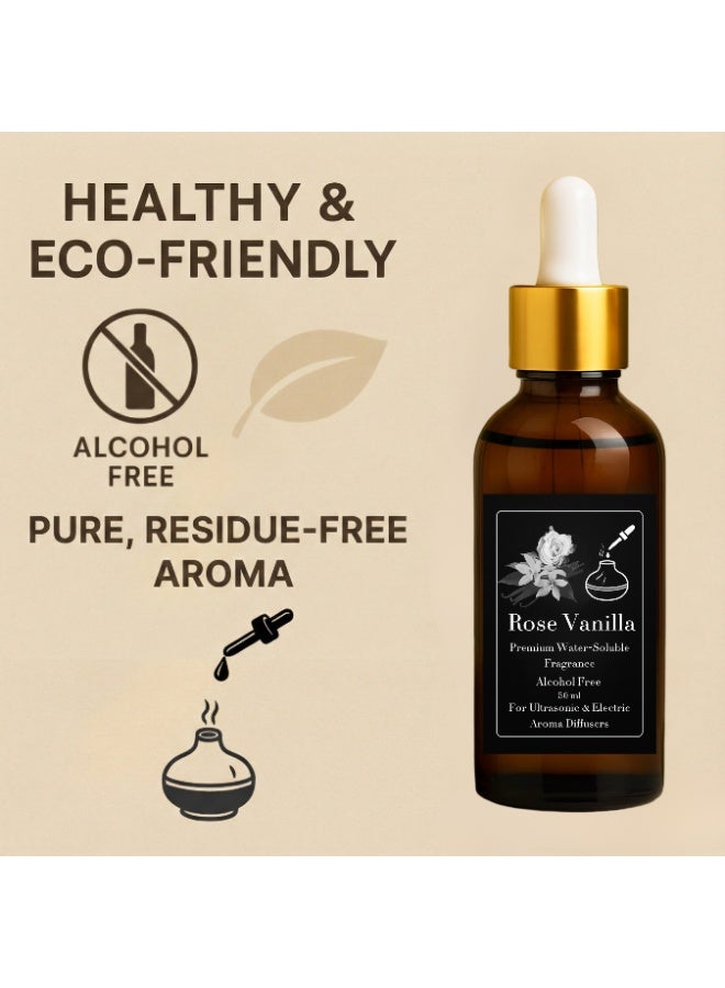 Rose Vanilla Concentrated Fragrance - Refill for Electric, Steam & Ultrasonic Diffusers - Alcohol-Free - Precise Dropper - Long-Lasting & Health-Safe - Image 3