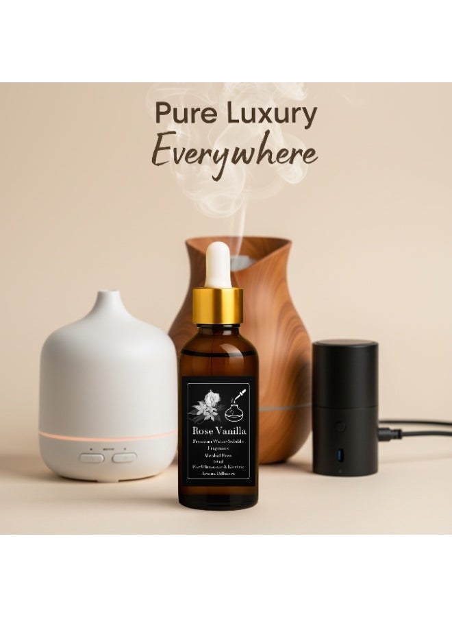 Rose Vanilla Concentrated Fragrance - Refill for Electric, Steam & Ultrasonic Diffusers - Alcohol-Free - Precise Dropper - Long-Lasting & Health-Safe - Image 5