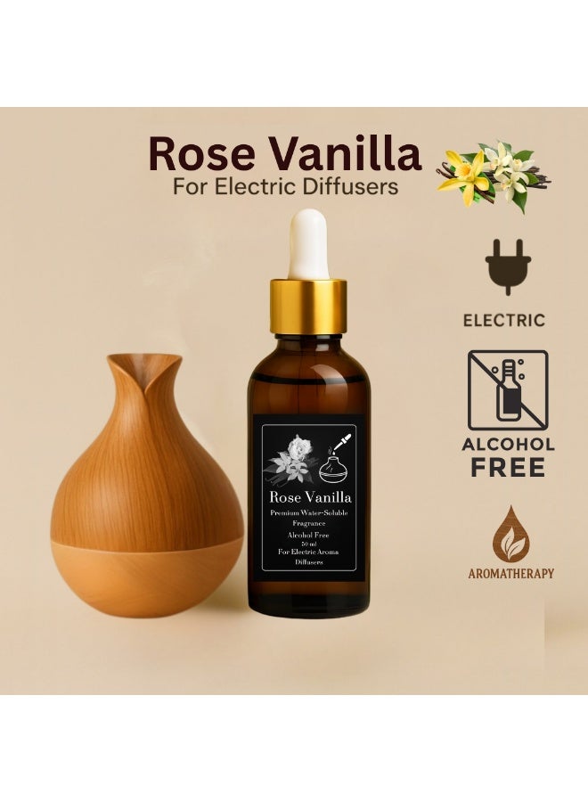 عطر روز فانيلا مركز 50مل - ريفيل للفواحات الكهربائية البخارية - خالٍ من الكحول - قطّارة دقيقة - ثبات طويل وآمن صحيًا - Image 2