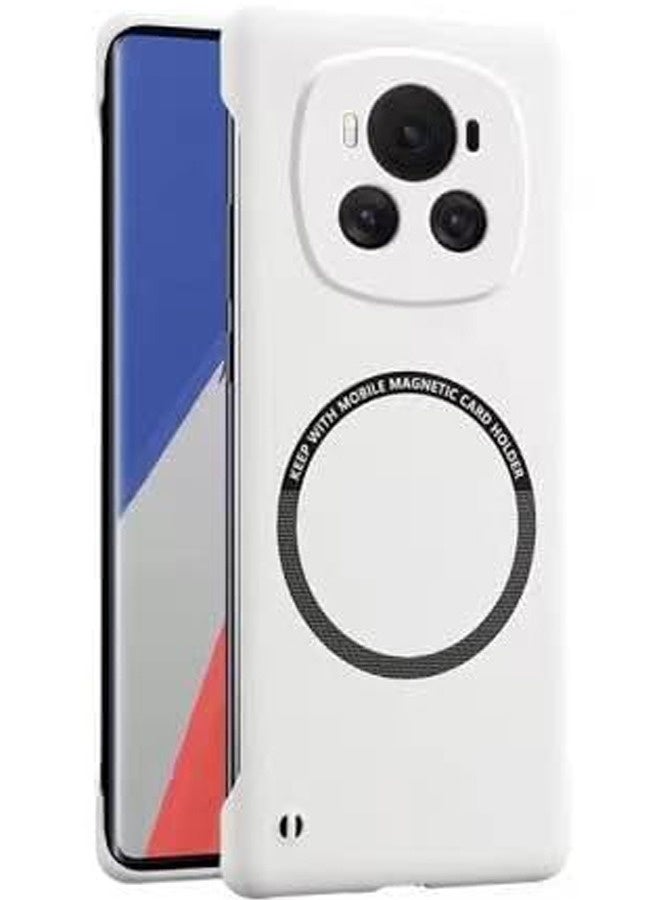غلاف مغناطيسي بلا إطار متوافق مع Honor Magic 6 Pro 5G، غلاف صلب غير لامع من مادة PC، يدعم الشحن اللاسلكي لهاتف Magic 6 Pro Fundas - Image 1