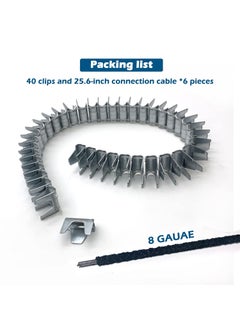 Kaupuar Kaupuar Upholstery Stay Wire for Sofa Furniture Springs Repair Kit 40 Clips Each Section is 25 Inches Long 6 Pcs  - Image 2