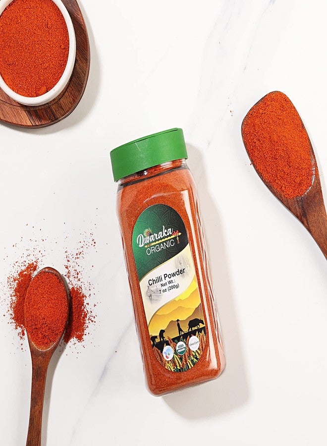 Dwaraka Organic - Chili Powder, 7oz, Healthy, Organic, Non GMO, All Natural - Image 3