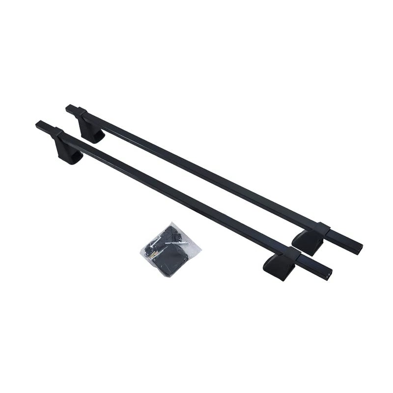 AUTO MT سكة سقف ألمنيوم قابلة للإزالة 118 سم حامل سقف سيارة عالمي قضبان عرضية سبويلر درفت لجميع سيارات القضبان العرضية - Image 3