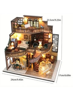 DIY 3D Mini Dollhouse Kit Three-story loft apartment model retro architecture with Furniture - Creative Home Model Project for Holidays & Gifts - pzsku/Z4551FBB3C9AD7294653AZ/45/_/1725092351/f1c66eea-5c0d-47b9-b583-3e2b1625cf88