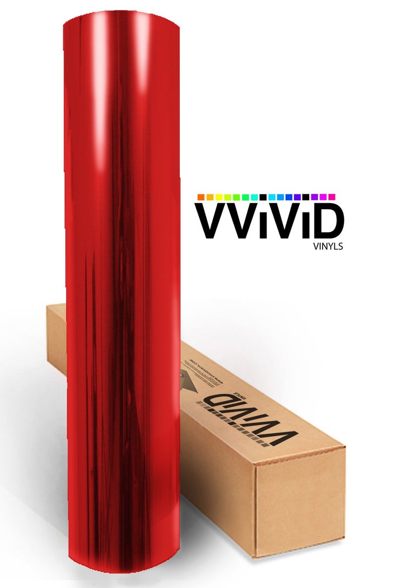 VViViD Transparent Colorful Vinyl Window Tinting Sheets (1.49ft x 5ft, Red) - Image 2