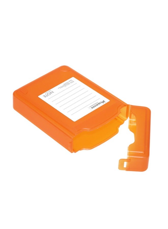 Seatay Shuolitai HD302 Mobile Hard Disk Box/protective Box/pp Box Hard Disk Holder/hard Disk Box Storage Bag-Color:Orange Translucent  - Image 1