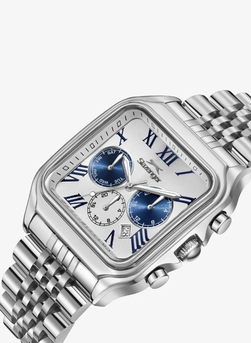 Slazenger silver Men's Metal Multifunction Watch SL.9.2547.2.06 - 40x50 mm for Men | Best Price UAE
