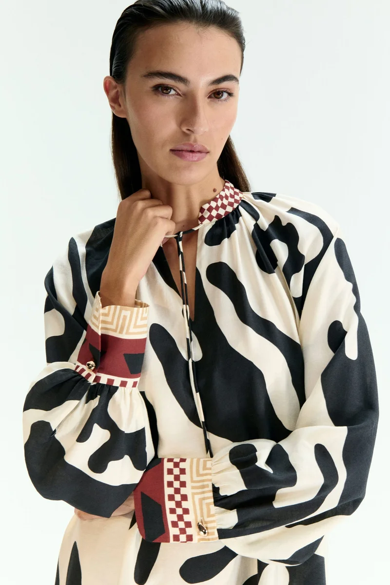 اتش اند ام فستان بقصّة فضفاضة