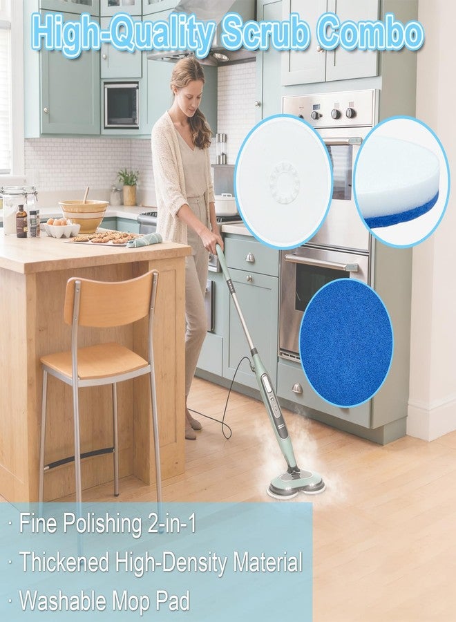 Conloquen 6-Pack Upgraded Steam Mop Scrubbing Pads | Compatible with Shark Steam & Scrub Models S8001, S8201, S8002BRN, S7201, S7000 | Thickened Sponge Scrub Pad - Image 3