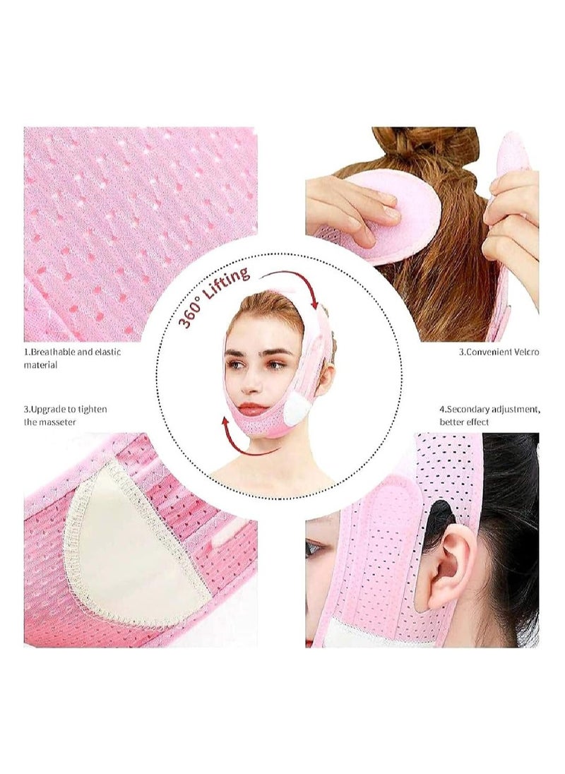 Kimaya - Reusable V Line Mask Facial Slimming Strap Double Chin Reducer Chin Up Mask Face Lifting Belt - Image 1
