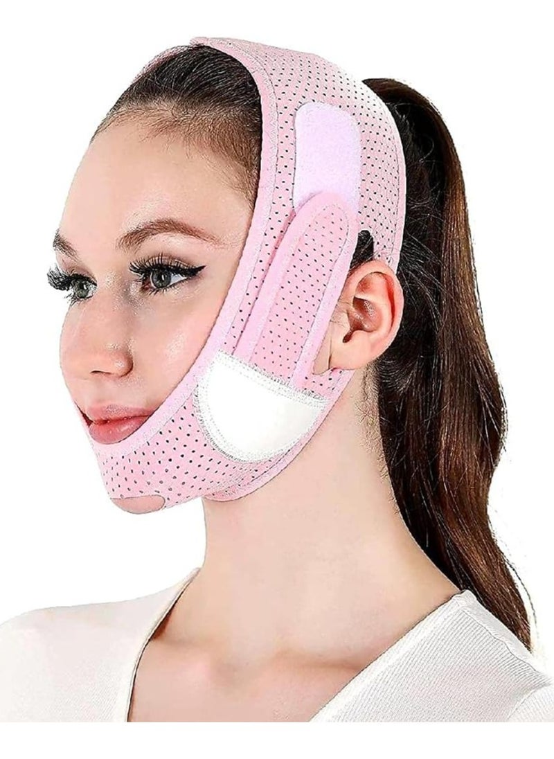 Kimaya - Reusable V Line Mask Facial Slimming Strap Double Chin Reducer Chin Up Mask Face Lifting Belt - Image 1