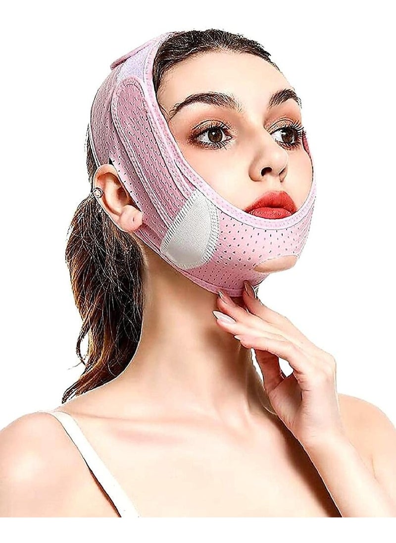 Kimaya - Reusable V Line Mask Facial Slimming Strap Double Chin Reducer Chin Up Mask Face Lifting Belt - Image 1