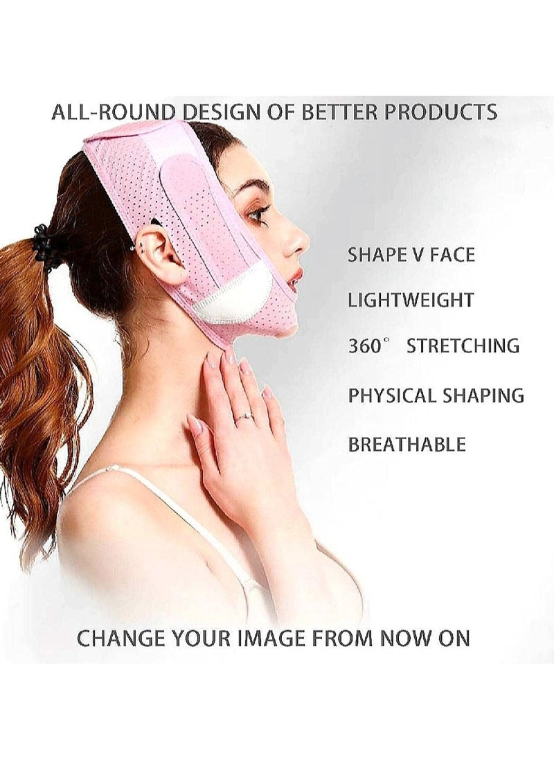Kimaya - Reusable V Line Mask Facial Slimming Strap Double Chin Reducer Chin Up Mask Face Lifting Belt - Image 1